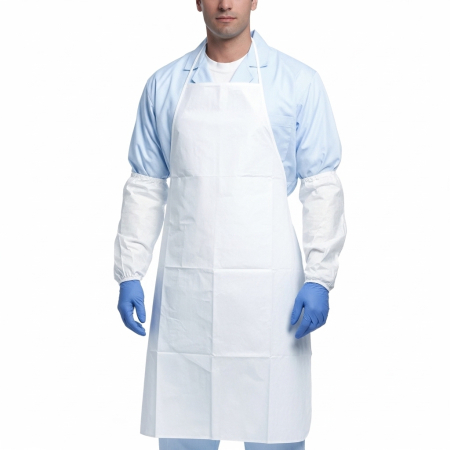 TYVEK 500 APRON, Șorț de protecție chimică din polietilenă tyvek [100 x 70 cm]
