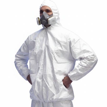 Halate | Jachete Unică Folosință - TYVEK 500 JACKET, Jachetă de protecție chimică tip PB 6, de unică folosință, din polietilenă tyvek, antistatică