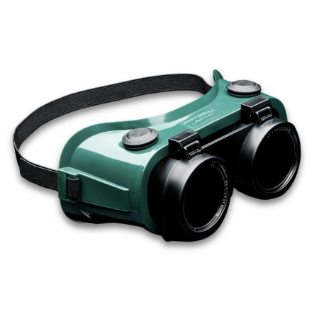 Ochelari de protecție - UNIVET DUO 603, Ochelari de protecție pentru sudori, cu lentilă rabatabilă din sticlă duplex