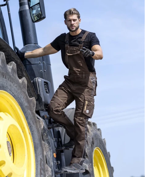 URBAN, Pantaloni cu pieptar din poliester, bumbac stretch și cordura, 270 g/mp [22]