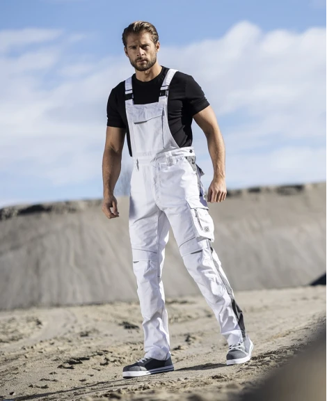 URBAN, Pantaloni cu pieptar din poliester, bumbac stretch și cordura, 270 g/mp [35]