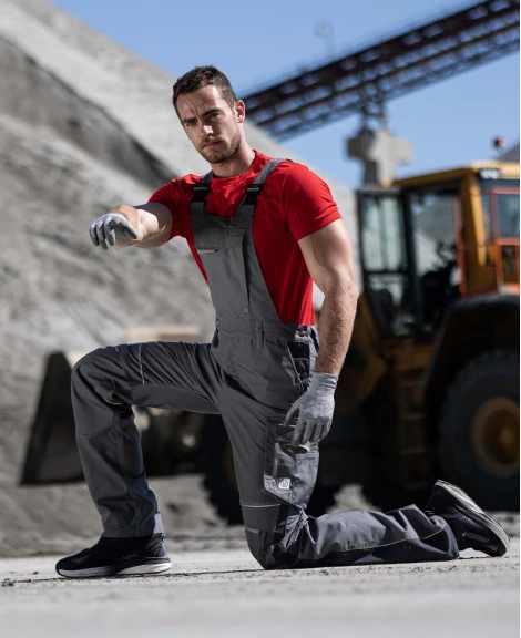 URBAN, Pantaloni cu pieptar din poliester, bumbac stretch și cordura, 270 g/mp [29]