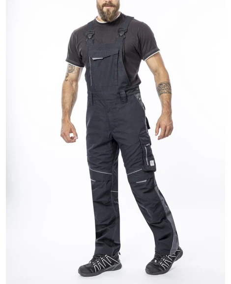 URBAN, Pantaloni cu pieptar din poliester, bumbac stretch și cordura, 270 g/mp [49]