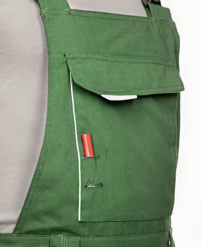 URBAN, Pantaloni cu pieptar din poliester, bumbac stretch și cordura, 270 g/mp [13]