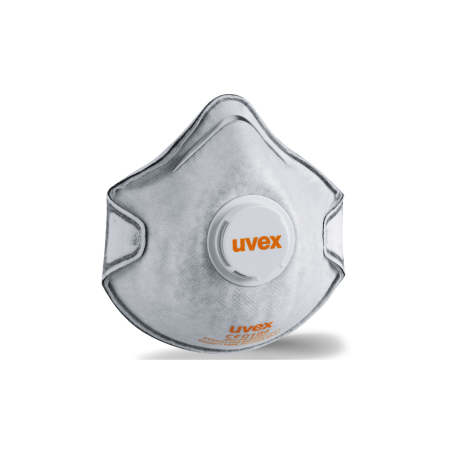 Protecție repiratorie de unică folosință - UVEX SILV-AIR 2220 C – Semimască protecție respiratorie FFP2 NR D cu supapă și filtru carbon activ [Cutie 15 bucăți]