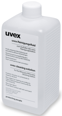 Viziere - UVEX, Soluție de curățare pentru ochelari de protecție, 0,5 L