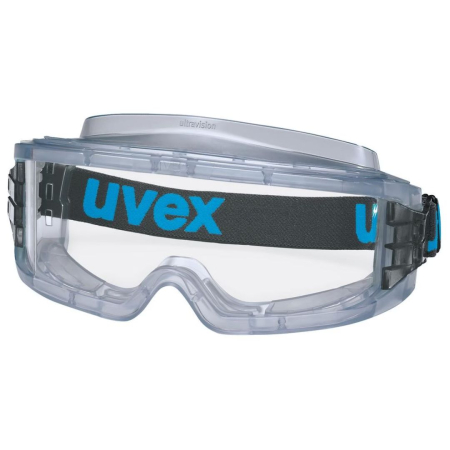 Ochelari de protecție - UVEX ULTRAVISION, ochelari de protecție etanși tip goggle cu lentilă acetat anti-aburire (AF), ventilație indirectă, purtare peste ochelari (OTG), variante standard / cu burete interior
