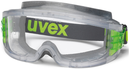 UVEX ULTRAVISION, ochelari de protecție etanși tip goggle cu lentilă acetat anti-aburire (AF), ventilație indirectă, purtare peste ochelari (OTG), variante standard / cu burete interior [1]