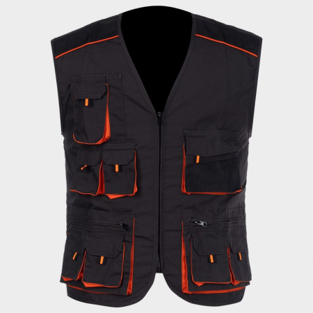 Veste - KASTOR GREY, Vestă de lucru din bumbac 35% și poliester 65%, 260g/mp