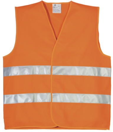 Vestă reflectorizantă HI-VIS cu bandă dublă din tricot poliester, 120 g/mp [2]