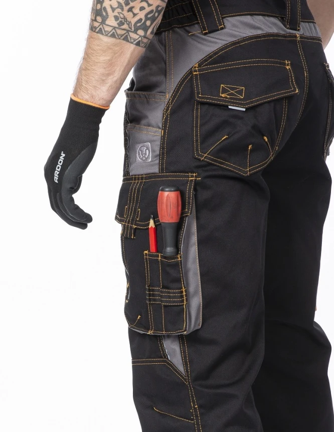 VISION, Pantaloni cu pieptar de lucru din bumbac și poliester, 260 g/mp [6]