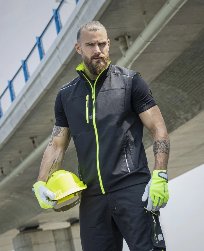 VISION, Vestă tip Softshell din poliester, căptușeală micropolar fleece [2]