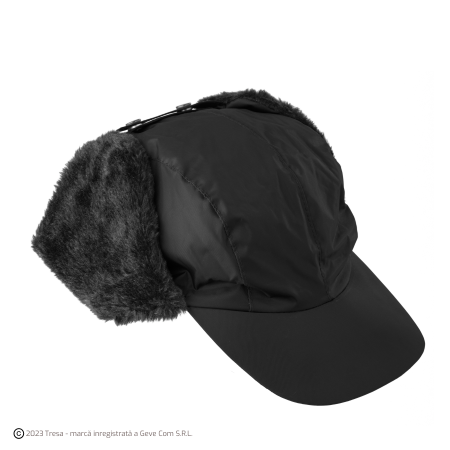 Fesuri, capisoane si sepci - WARM CAP, Șapcă din nylon impermeabil cu blană artificială, căptușeală din tafta