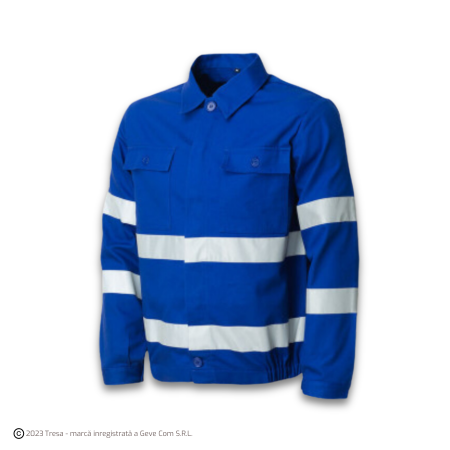 Jachete - WARNING, Jachetă cu benzi reflectorizante din bumbac, 260 g/mp