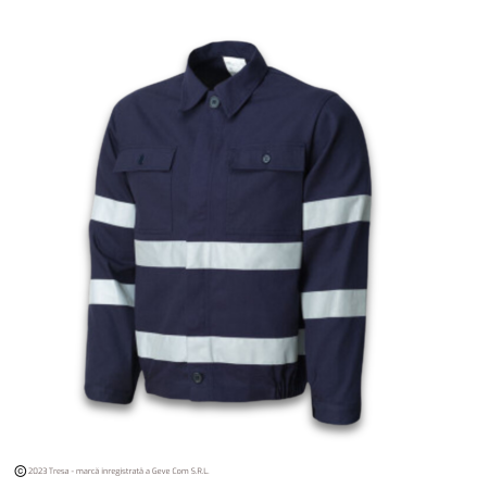 WARNING, Jachetă cu benzi reflectorizante din bumbac, 260 g/mp [1]