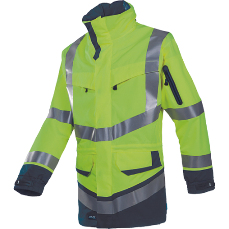 IMBRACAMINTE - WINDSOR HV, Jachetă de ploaie reflectorizantă din poliester, 205 g/mp