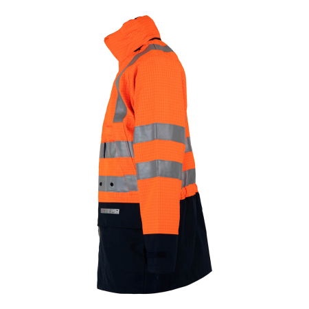 WINSELER 3073, Jachetă de ploaie ignifugă și antistatică, de înaltă vizibilitate, din poliester cu înveliș poliuretanic, 250 g/mp [2]
