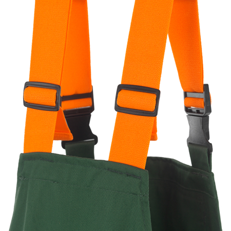 WOODCUTTER-BP, Pantaloni de lucru cu pieptar din tercot, 110 g/mp [6]
