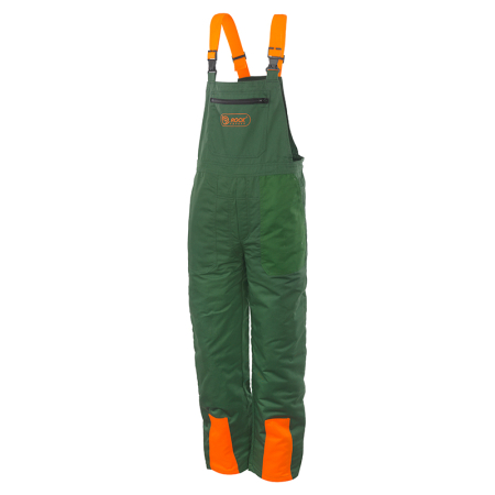 WOODCUTTER-BP, Pantaloni de lucru cu pieptar din tercot, 110 g/mp [2]