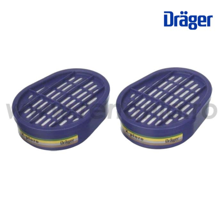 PROTECȚIE RESPIRATORIE - X-PLORE A1B1E1K1, Filtru combinat pentru protecție respiratorie, prindere baionetă