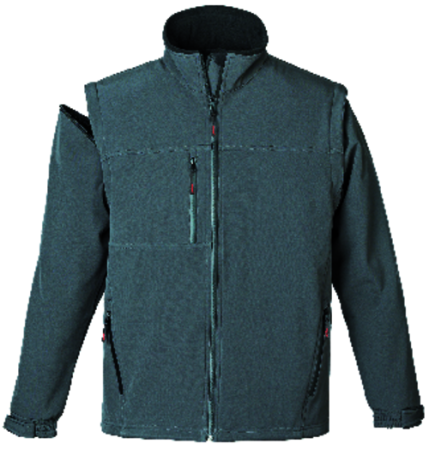 YANG 2-în-1, Jachetă Softshell cu mâneci detașabile, 310 g/mp, impermeabilitate 8.000 mm [3]