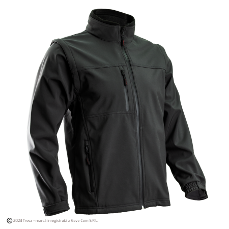 Jachete - YANG 2-în-1, Jachetă Softshell cu mâneci detașabile, 310 g/mp, impermeabilitate 8.000 mm