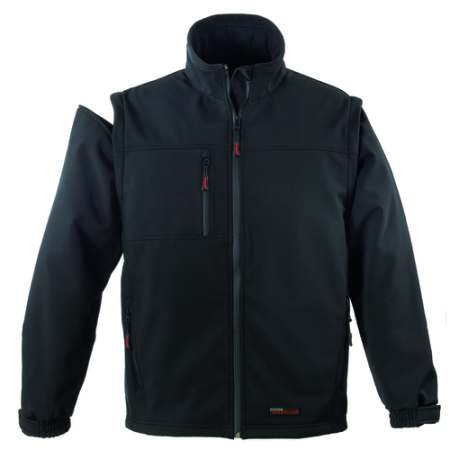 YANG 2-în-1, Jachetă Softshell cu mâneci detașabile, 310 g/mp, impermeabilitate 8.000 mm [6]