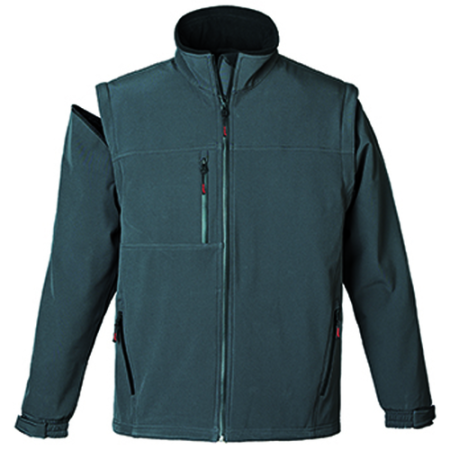 YANG 2-în-1, Jachetă Softshell cu mâneci detașabile, 310 g/mp, impermeabilitate 8.000 mm [9]