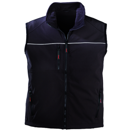 YANG REFLECT, Vestă din Softshell cu 3 straturi, 310 g/mp, impermeabilitate 8.000 mm, vizibilitate sporită [1]