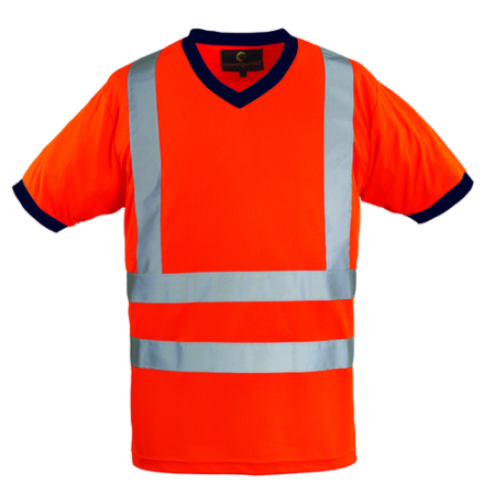 YARD, Tricou hi-viz cu mâneci scurte, din țesătură Bird-Eye 100% poliester, 140 g/mp [5]