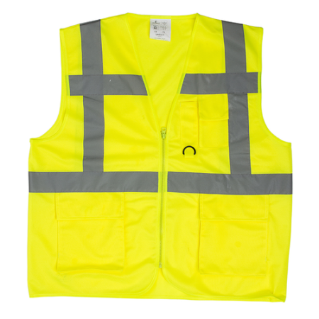 YARD, Vestă HI-VIS cu buzunare multiple din tricot poliester, 120 g/mp [4]