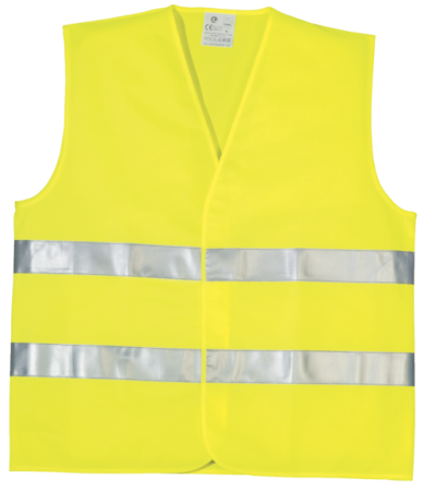 Îmbrăcăminte REFLECTORIZANTĂ (HI-VIS) - YARD, Vestă reflectorizantă HI-VIS cu bandă dublă, din poliester, 120 g/mp