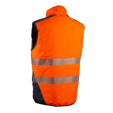 YORU, Vestă reflectorizantă termică, reversibilă, din poliester Ripstop, căptușeală 140 g/mp [2]