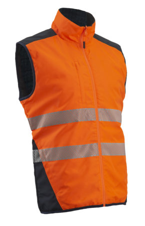 YORU, Vestă reflectorizantă termică, reversibilă, din poliester Ripstop, căptușeală 140 g/mp [1]