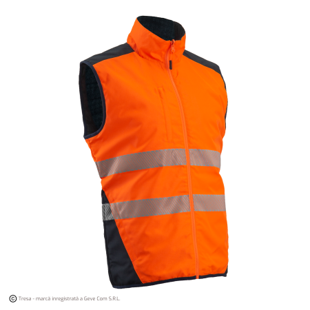 YORU, Vestă reflectorizantă termică, reversibilă, din poliester Ripstop, căptușeală 140 g/mp [4]