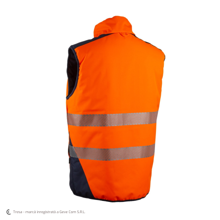 YORU, Vestă reflectorizantă termică, reversibilă, din poliester Ripstop, căptușeală 140 g/mp [5]