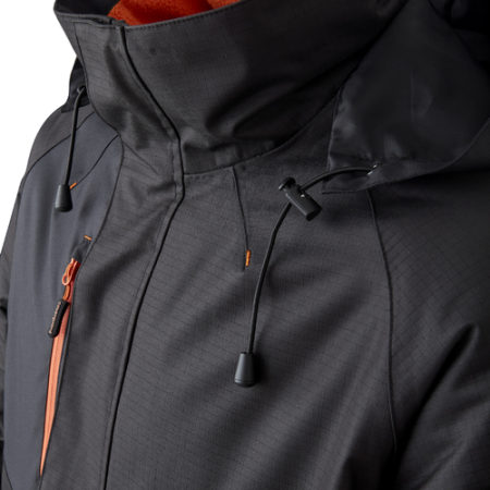 YUZU, Jachetă parka din poliester Ripstop cu căptușeală fleece și glugă fixă, 300 g/mp [11]
