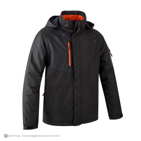 YUZU, Jachetă parka din poliester Ripstop cu căptușeală fleece și glugă fixă, 300 g/mp [1]