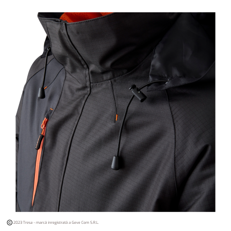 YUZU, Jachetă parka din poliester Ripstop cu căptușeală fleece și glugă fixă, 300 g/mp [2]