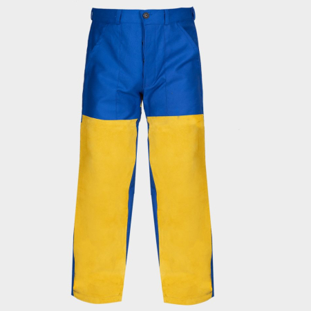 Pantaloni Ignifugi - ZAVA PRO HL, Pantaloni ignifugi de sudor din bumbac și piele, 280 g/mp