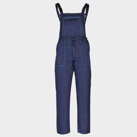 Pantaloni Termoizolanti - ZETA5, Pantaloni cu pieptar vătuiți din bumbac, 240 g/mp