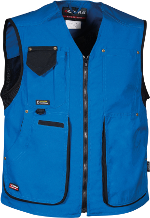 Veste - ZURICH V055 Vestă de protecție riscuri minime din canvas de bumbac