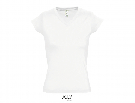 Tricouri clasice dama - Tricou dama V-neck Moon