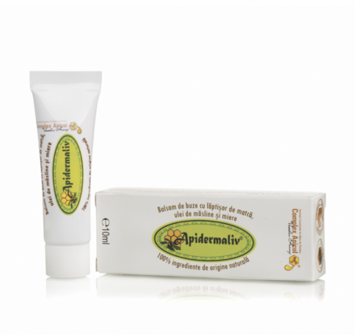 APIDERMALIV BALSAM BUZE(laptisor matca, miere, ulei masline) COMPLEX APICOL 10 ML [1]