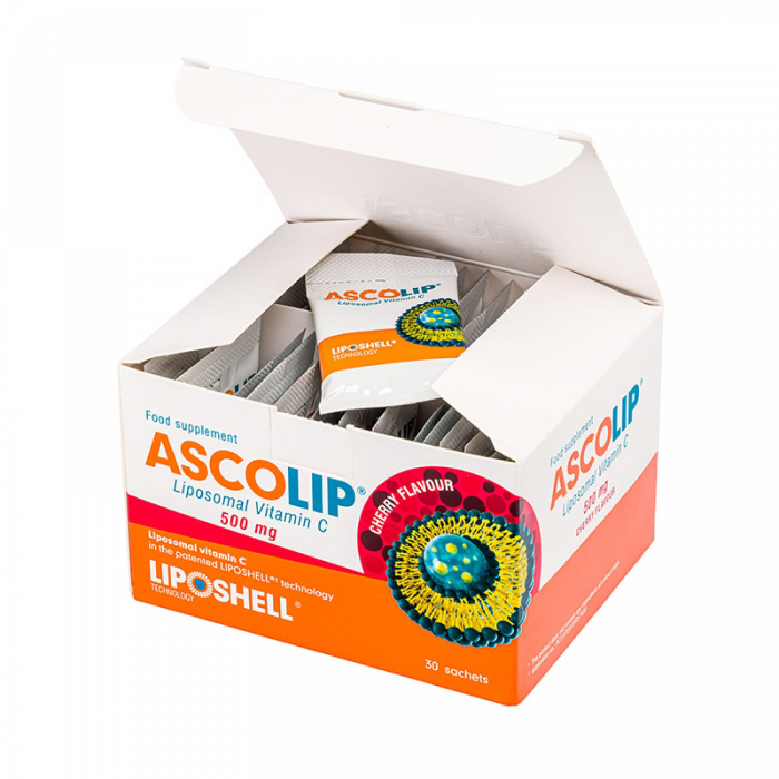 ASCOLIP LIPOZOMAL VITAMINA C 500MG CIRESE 30PLIC [2]