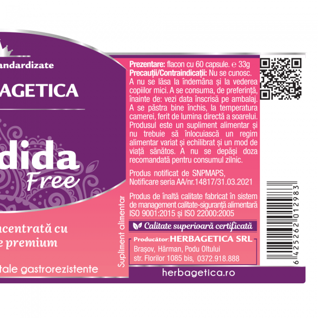 CANDIDA FREE 60 CPS [3]