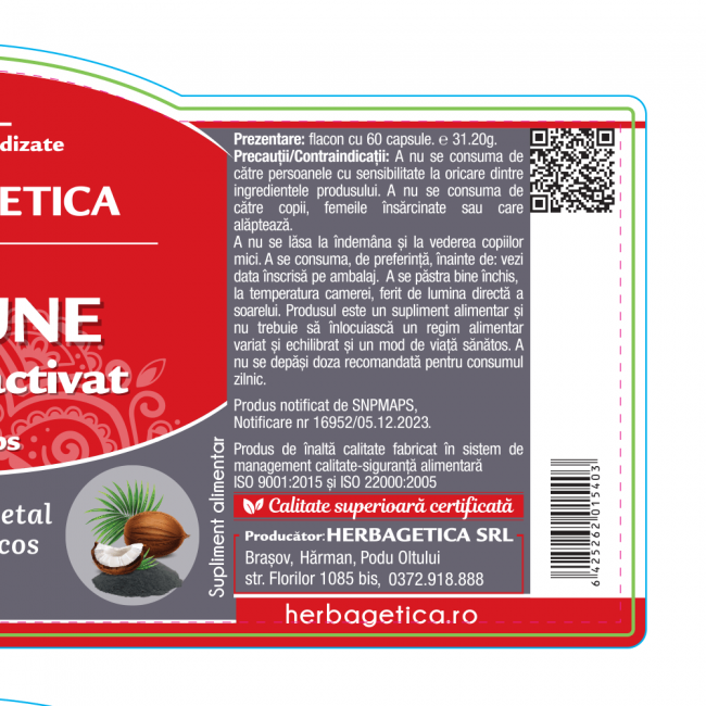 CARBUNE MEDICINAL ACTIVAT 60 CPS [2]