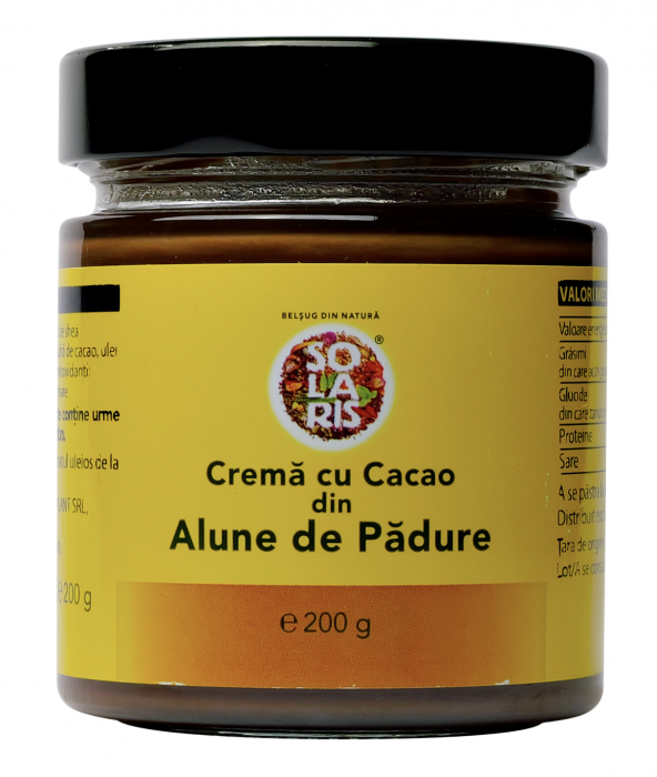 CREMA CU CACAO DIN ALUNE DE PADURE 200 G SOLARIS [1]