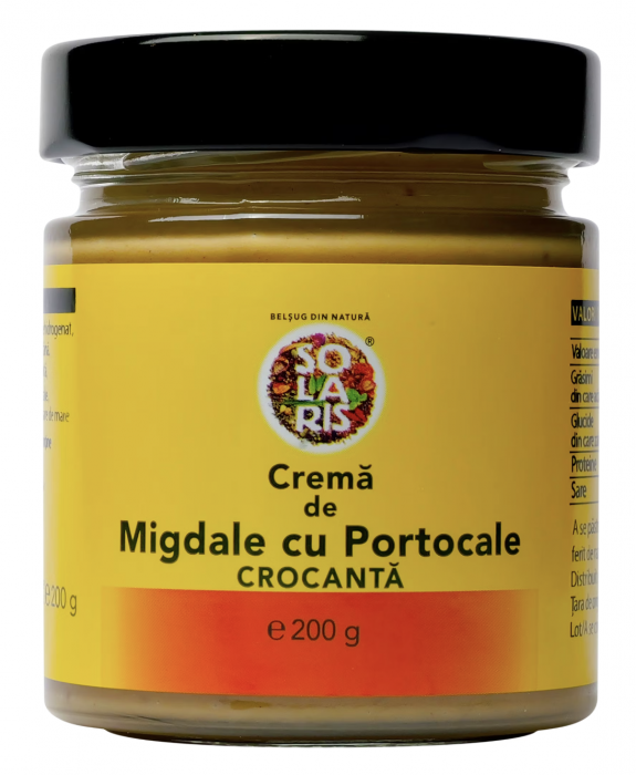 CREMA DE MIGDALE CU PORTOCALE CROCANTA 200 G SOLARIS [1]