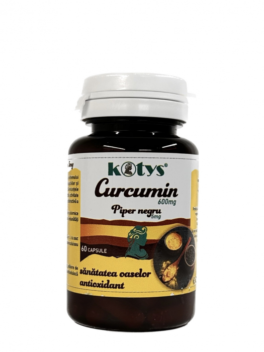 CURCUMA 600MG+PIPER NEGRU 5MG 60CPS KOTYS [1]